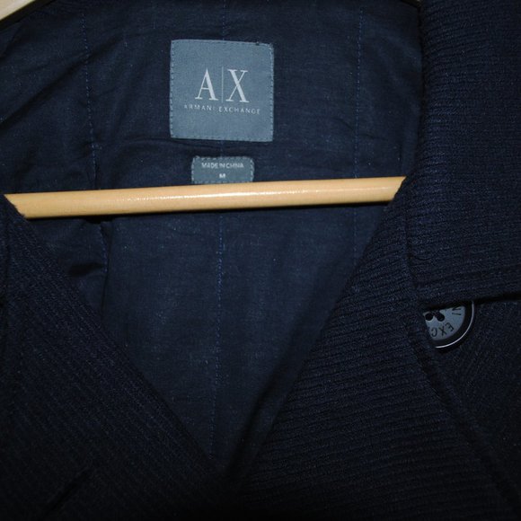Women's Armani Exchange PeaCoat - Picture 2 of 3